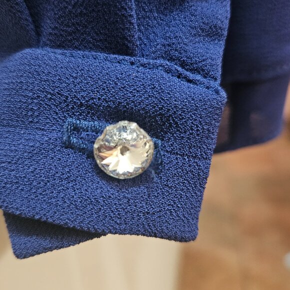 Retro Blue Womens Suit - Picture 9 of 10